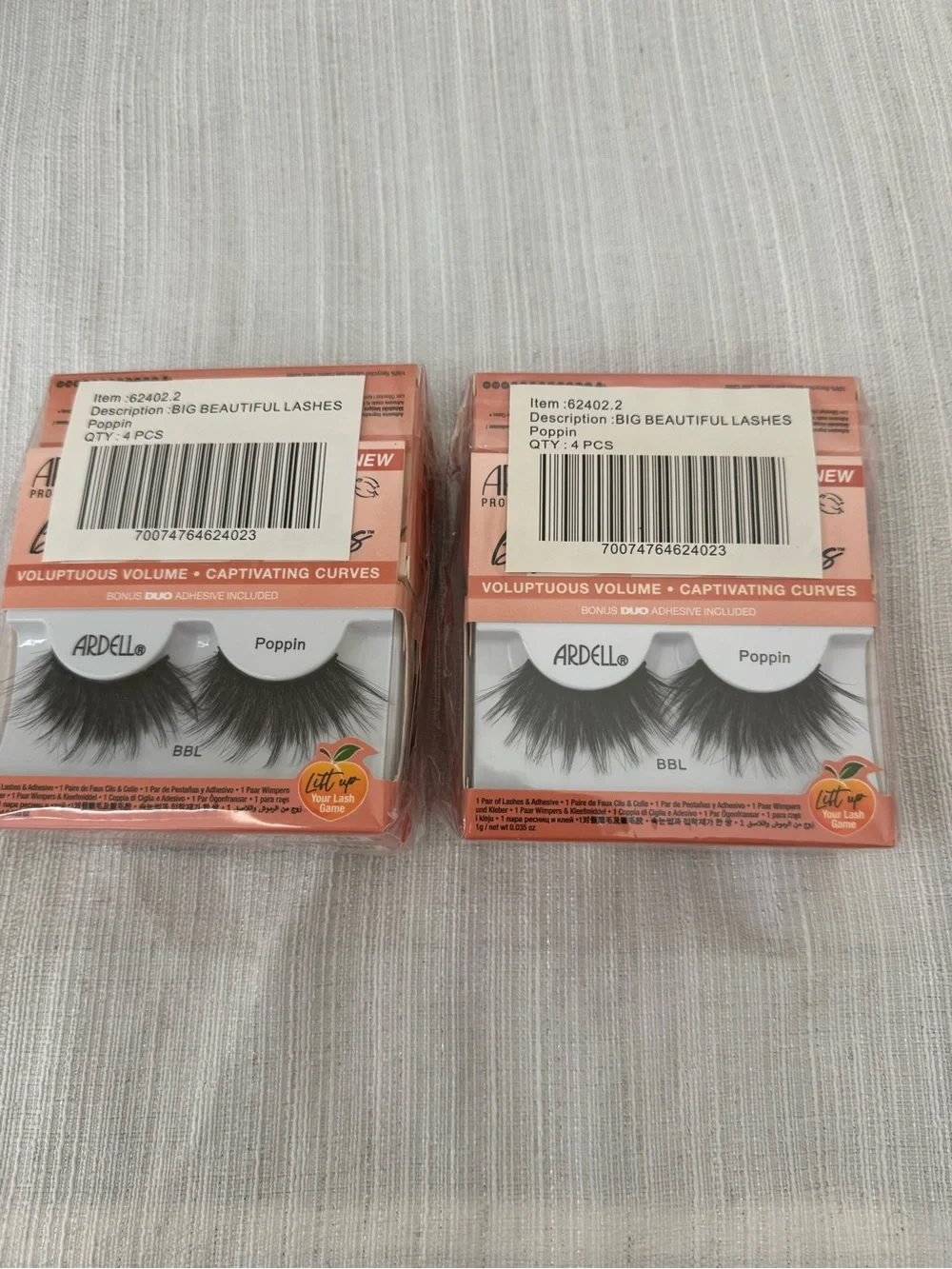 Ardell Big Beautiful Lashes BBL - Poppin (Black) 8 Pack Bundle